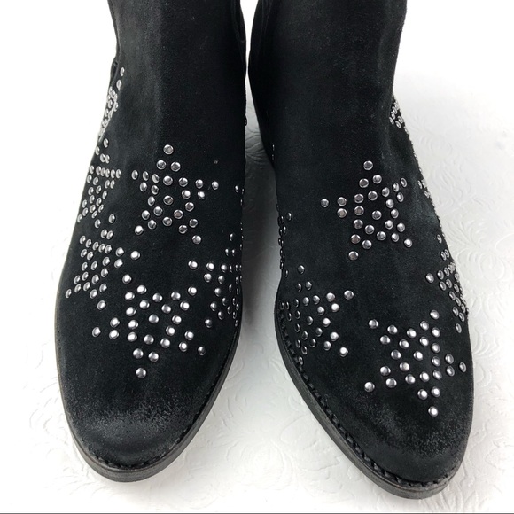 DIBA Other Wise ankle boots 7.5 black suede studs - Picture 3 of 7